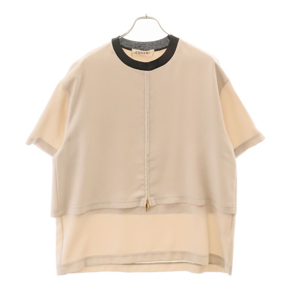 CULLNI (クルニ) 21SS 2Way ストレッチレイヤード フロントジップ プル