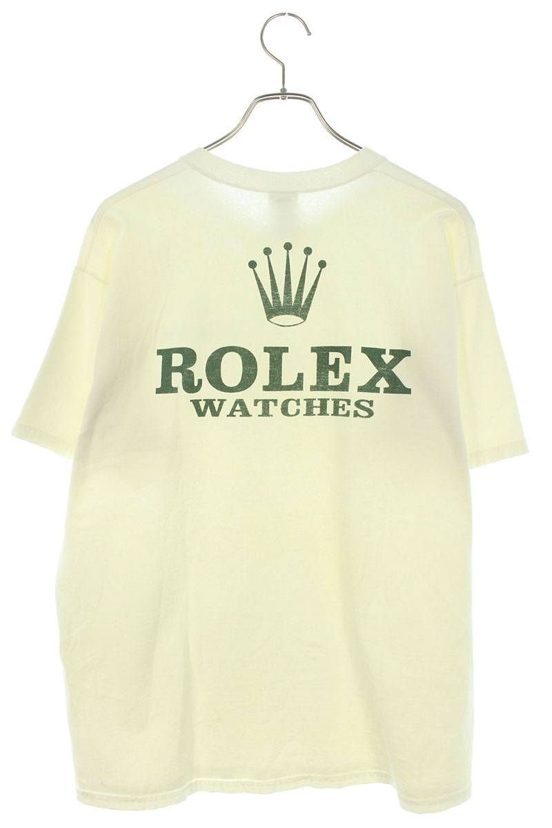 ヴィンテージ 90s ROLEX/ロレックス ロゴプリントTシャツ メンズ L