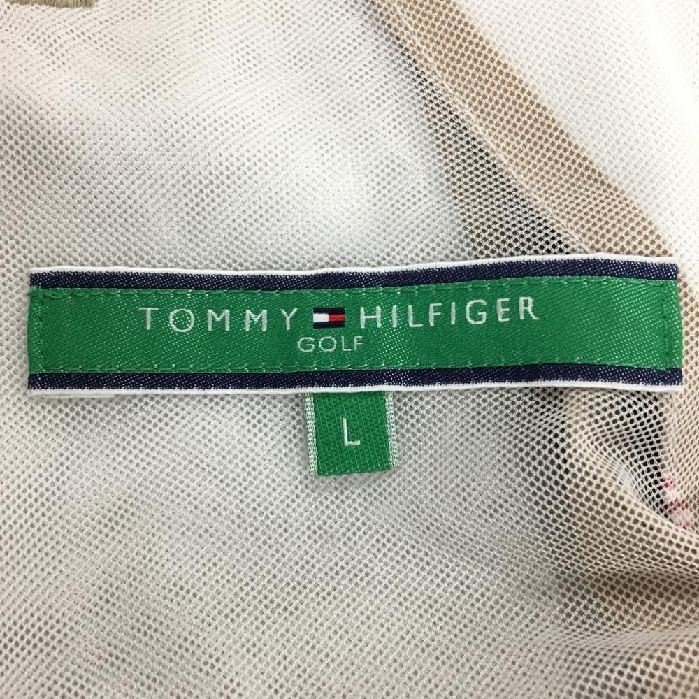 ★SALE10％OFF★【美品】トミーヒルフィガー パンツ ベージュ×マルチ 総柄 ストレッチ  メンズ L ゴルフウェア Tommy Hilfiger Golf