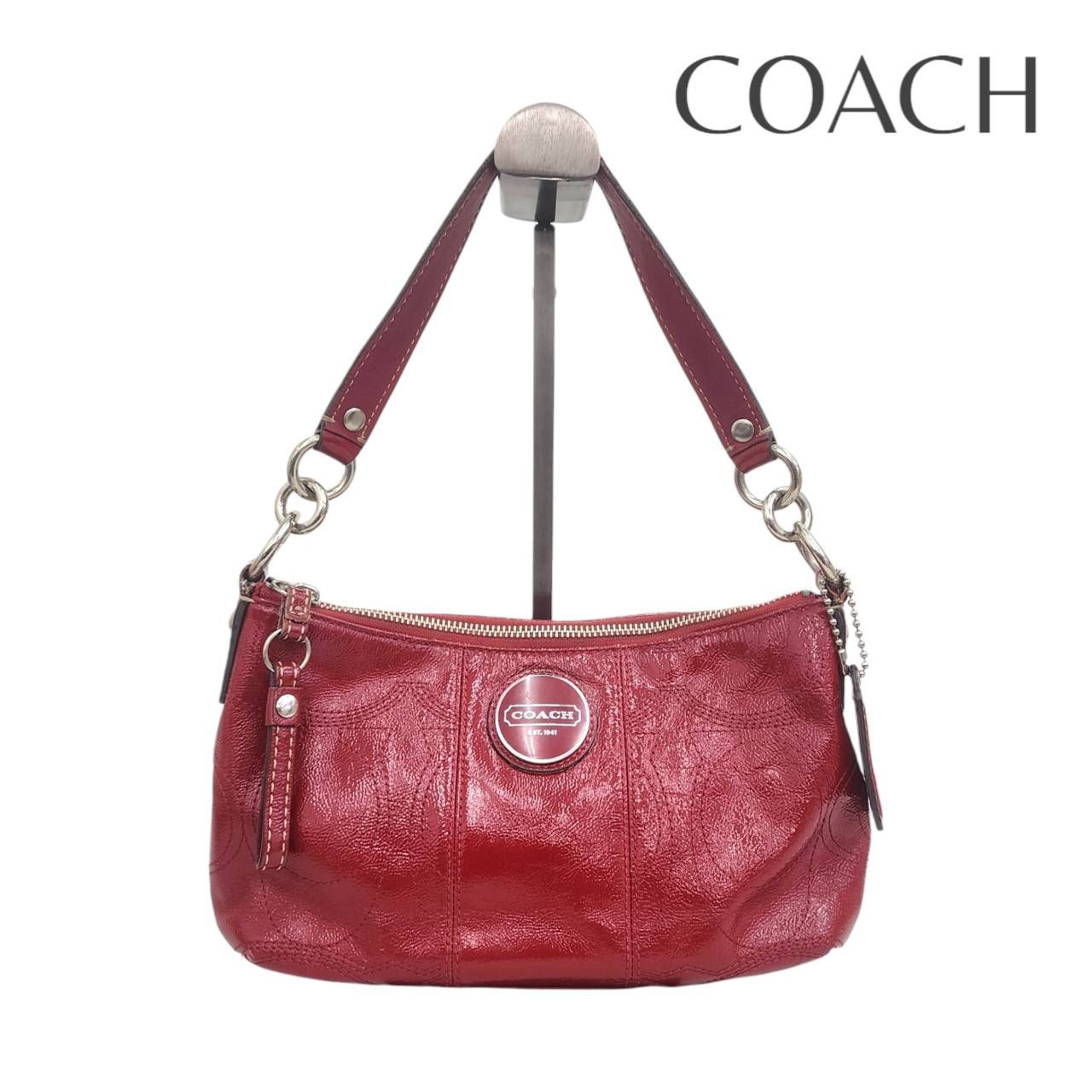 COACH コーチ 2way ハンドバッグ ショルダーバッグ パテントレザー 