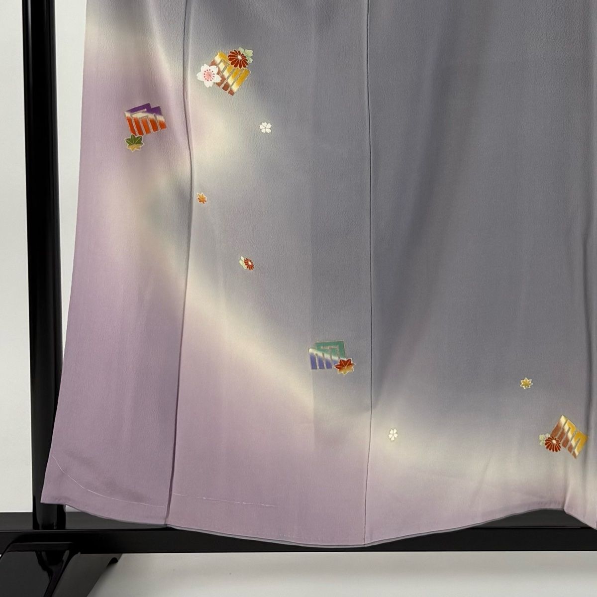 平和屋着物□訪問着 中国三大刺繍 汕頭刺繍 スワトウ刺繍 枝花文