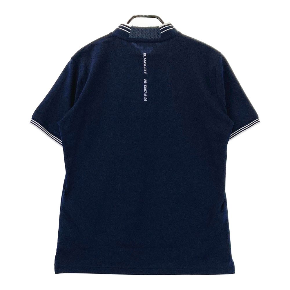 サイズ L BEAMS GOLF ビームスゴルフ ハイネック 半袖Tシャツ ネイビー系 240101540705 ゴルフウェア メンズ ストスト
