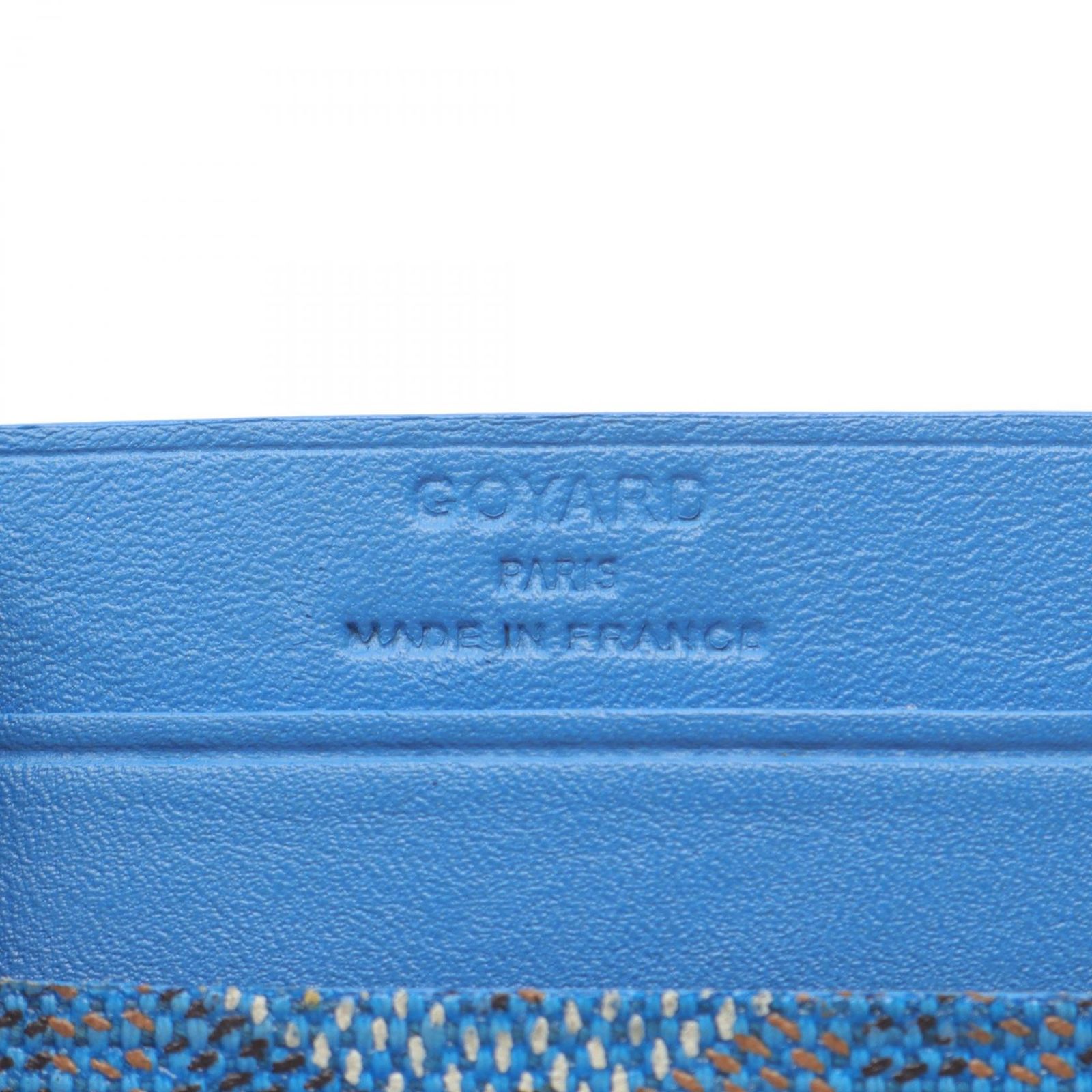 ゴヤール GOYARD カードケース サン シュルピス ブルー レザー サン 