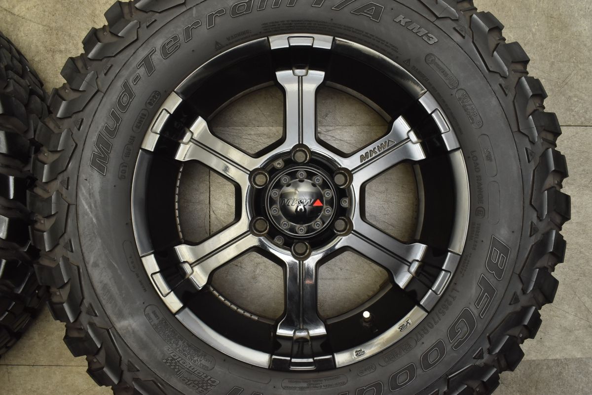 TRISTAR MKW MK-36 17インチ プラド　ハイラックス　バリ溝 MKW MK-36 中古ホイール 4本 8J 17インチ PCD139.7 6穴 +25 ハブ106