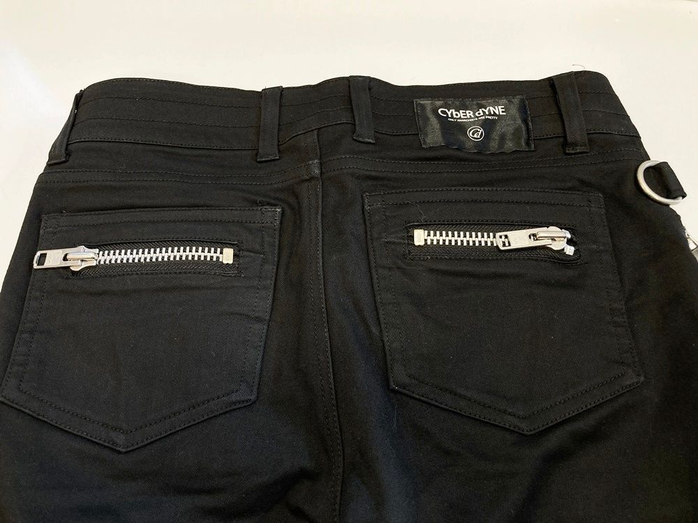 サイバーダイン CYbERdYNE Super Skiny Pants スキニー パンツ 黒 Made