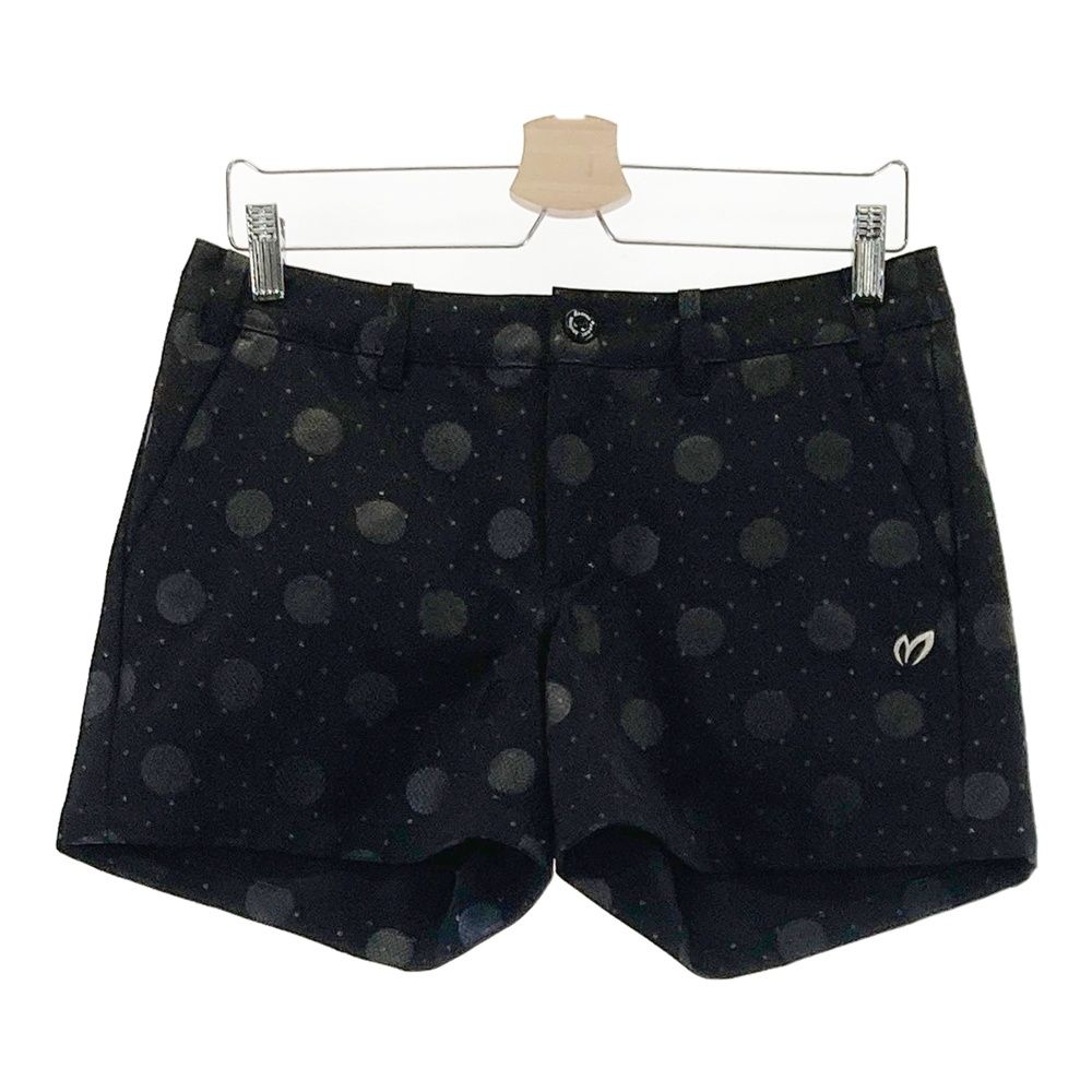 サイズ 1 MASTER BUNNY EDITION マスターバニーエディション ストレッチ ショートパンツ ドット柄 ブラック系 240101535860 ゴルフウェア レディース ストスト