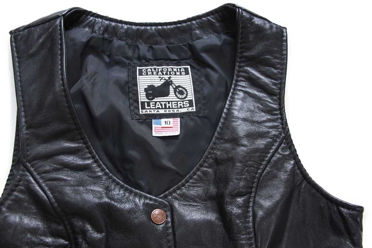 California MFG Co. ダウンベストLレザーUSAカリフォルニア MUSHMANS×Rainbow Country(California Mfg.Co)2023-24 別注