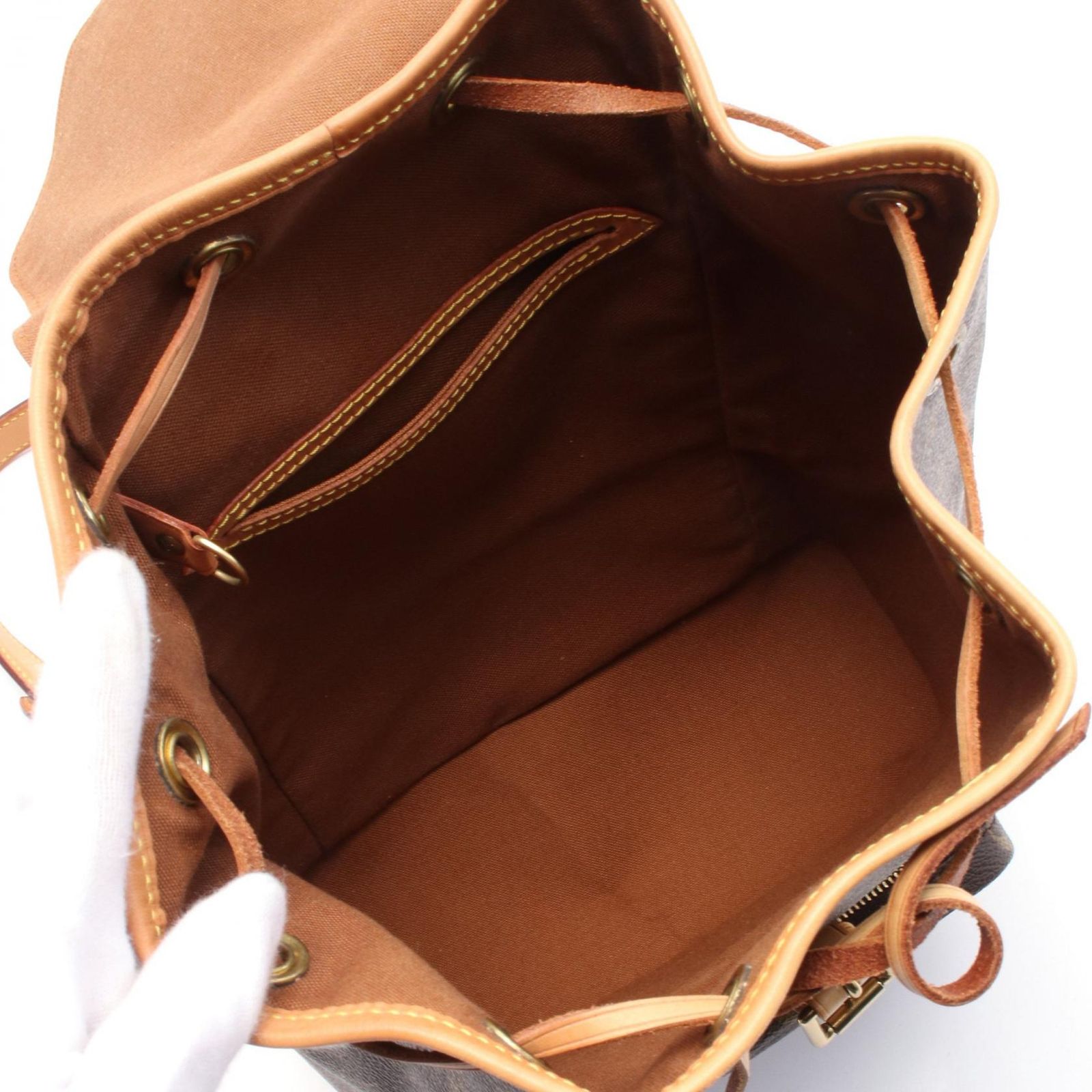 LOUIS VUITTON◇モンスリMM_モノグラムキャンバス/PVC/BRW/M51136