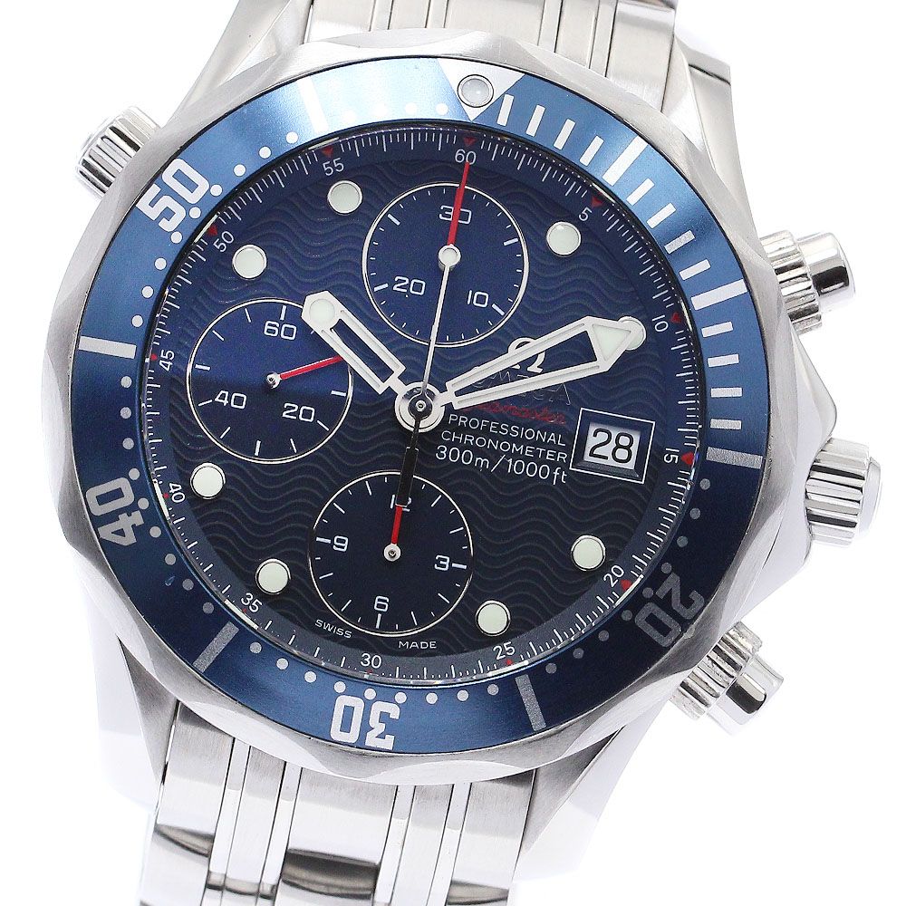 オメガ OMEGA 2225.80 シーマスター300 クロノグラフ デイト 自動巻き  