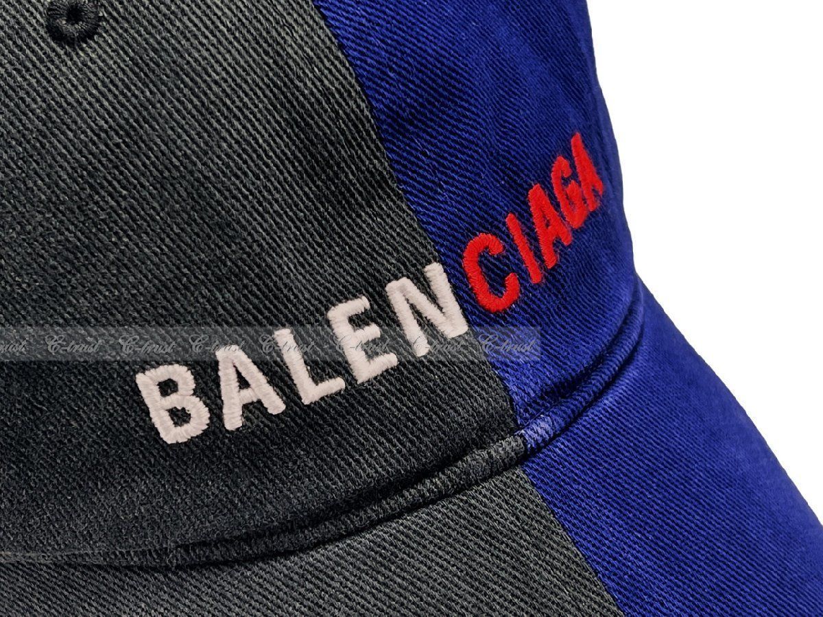 メンズバレンシアガ 50/50 CAP バイカラー ファブリックキャップ帽子