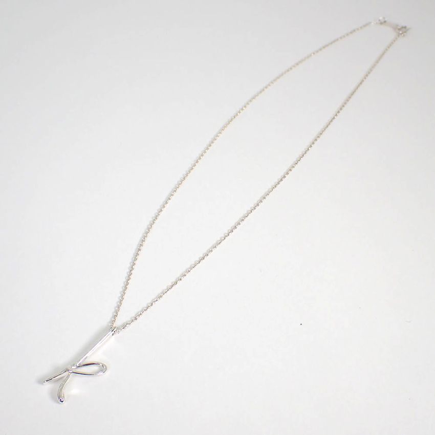 ティファニー 925 イニシャル/k ペンダント/ネックレス[g329-90］