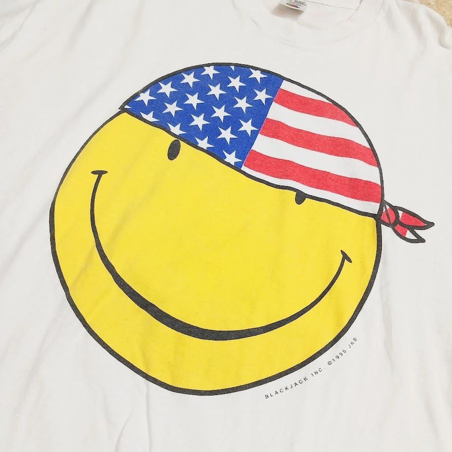 90s BLACK JACK ブラックジャック Smile Print T スマイル