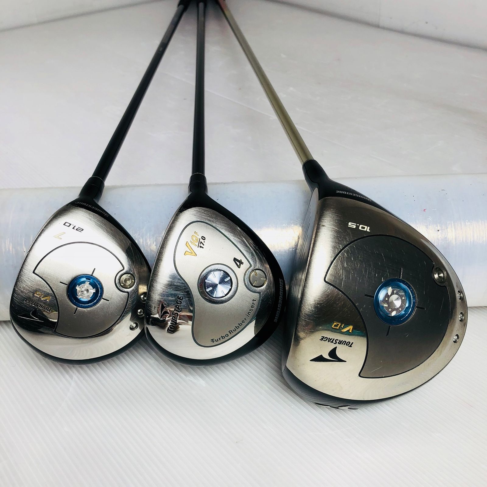 メンズ右利き初心者用 ツアーステージ ViQ ゴルフクラブセット W-2722