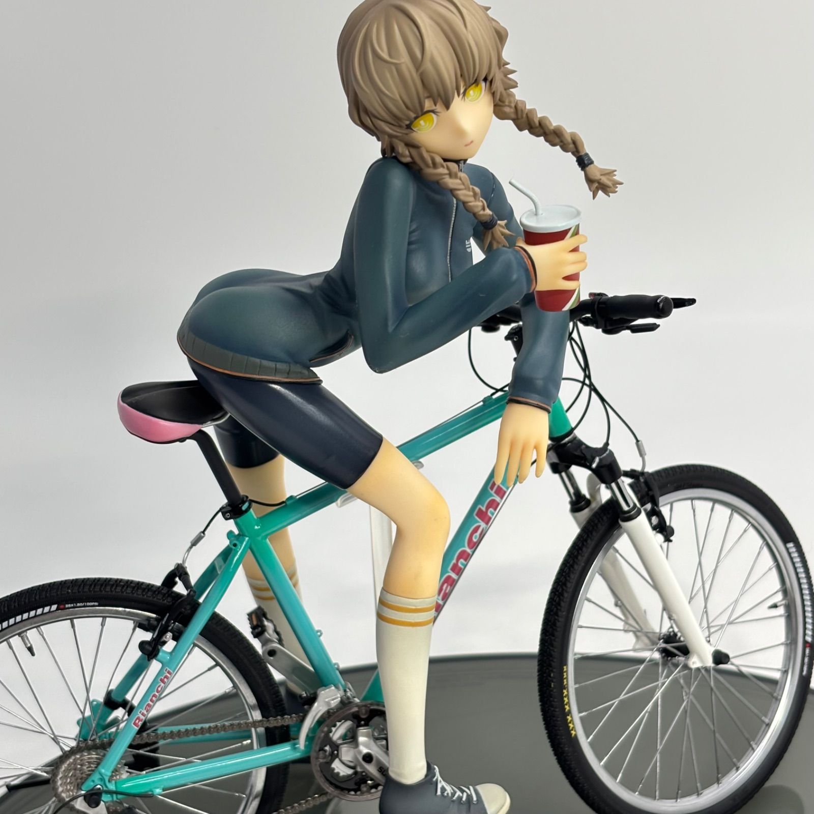 【ジャンク品】STEINS;GATE フィギュア マウンテンバイク 阿万音鈴羽 1/8 PVC塗装済完成品 STEINS;GATE 阿万音 鈴羽＆マウンテン