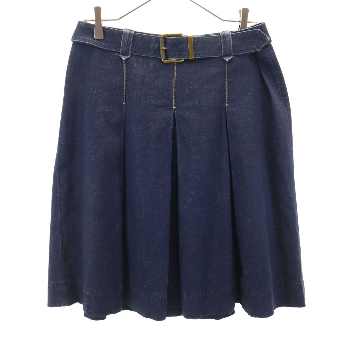 BURBERRY LONDON バーバリー デニムスカート ノバチェック バーバリー