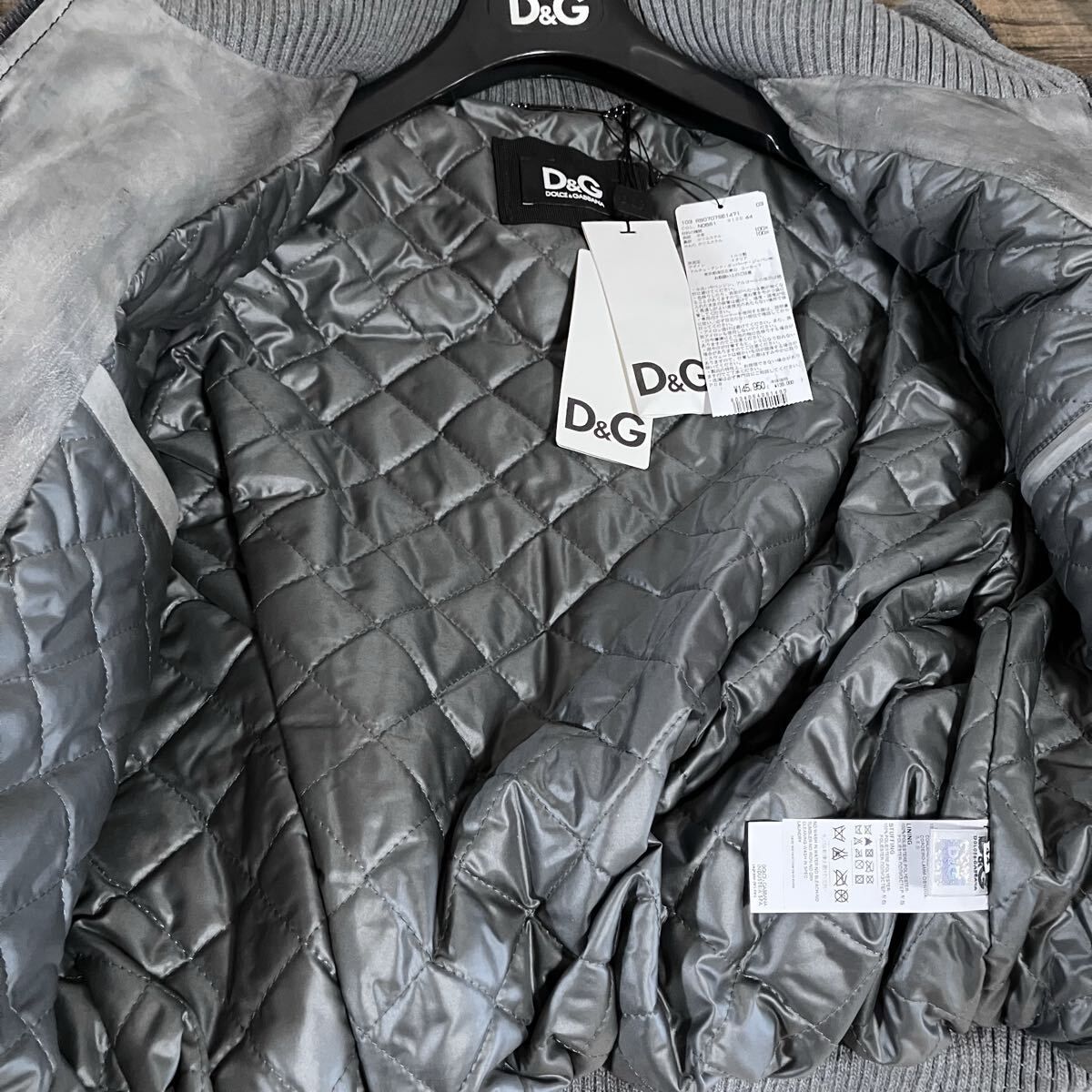 D&G DOLCE&GABBANA レザージャケット ラムレザー D&G DOLCE&GABBANA ドルガバ 羊革 ラムレザー フェード マルチ