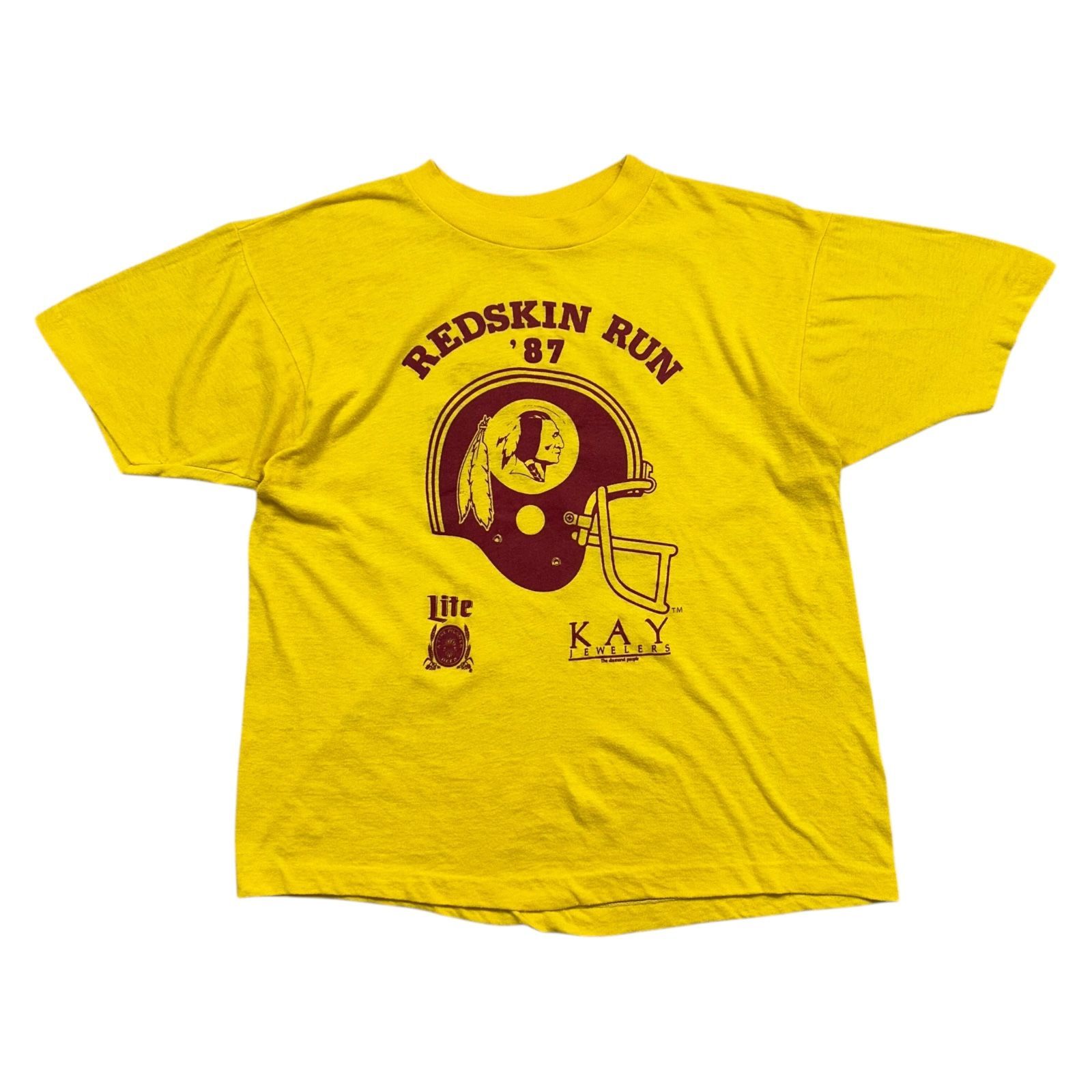 ワシントン・レッドスキンズ 80’s Tシャツ 80s NFL ワシントン レッドスキンズ ラン 1987 Tシャツ サイズ L