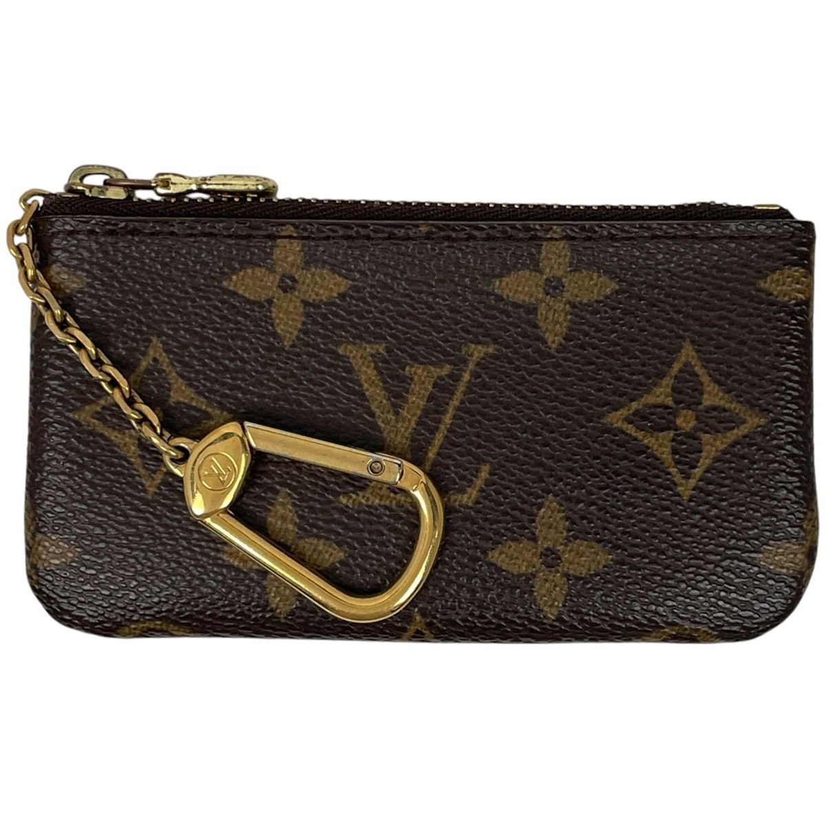 ルイ・ヴィトン Louis Vuitton ポシェット 注文 クレ 鍵入れ キーリング コインパース コインケース モノグラム ブラウン