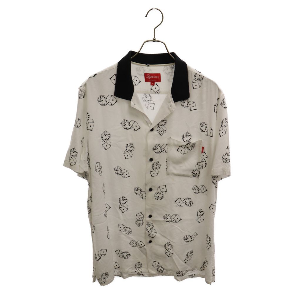 Supreme◇19SS/DICE RAYON/半袖シャツ/S/レーヨン/PNK/総柄