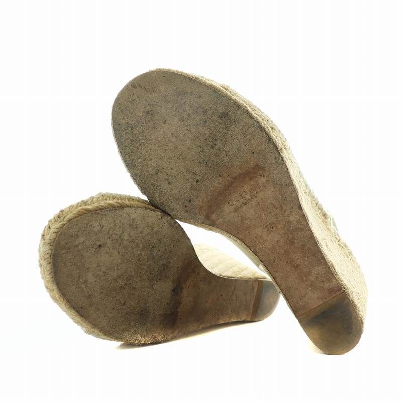 CÉLINE セリーヌ エスパドリーユ フィービー CELINE 美品 セリーヌ フィービー期 レザー エスパドリーユ