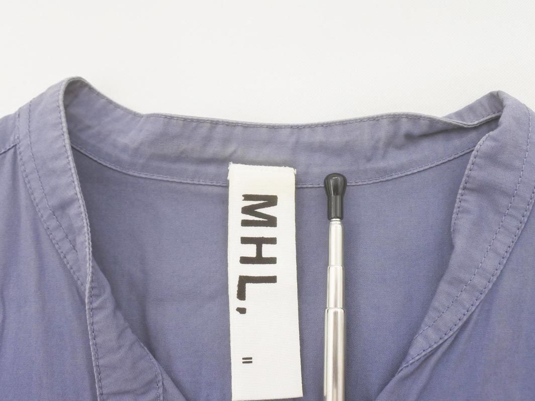 MHL✳︎バンドカラーワンピース✳︎サイズⅡ マーガレットハウエル MHL. マーガレットハウエル バンドカラーシャツワンピース