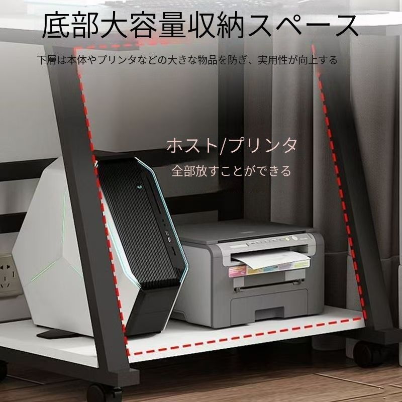 小さなコンピューターデスクテーブルホームミニモバイルデスクモダンベッドルームスタディシンプルな二層デスクトップシンプル