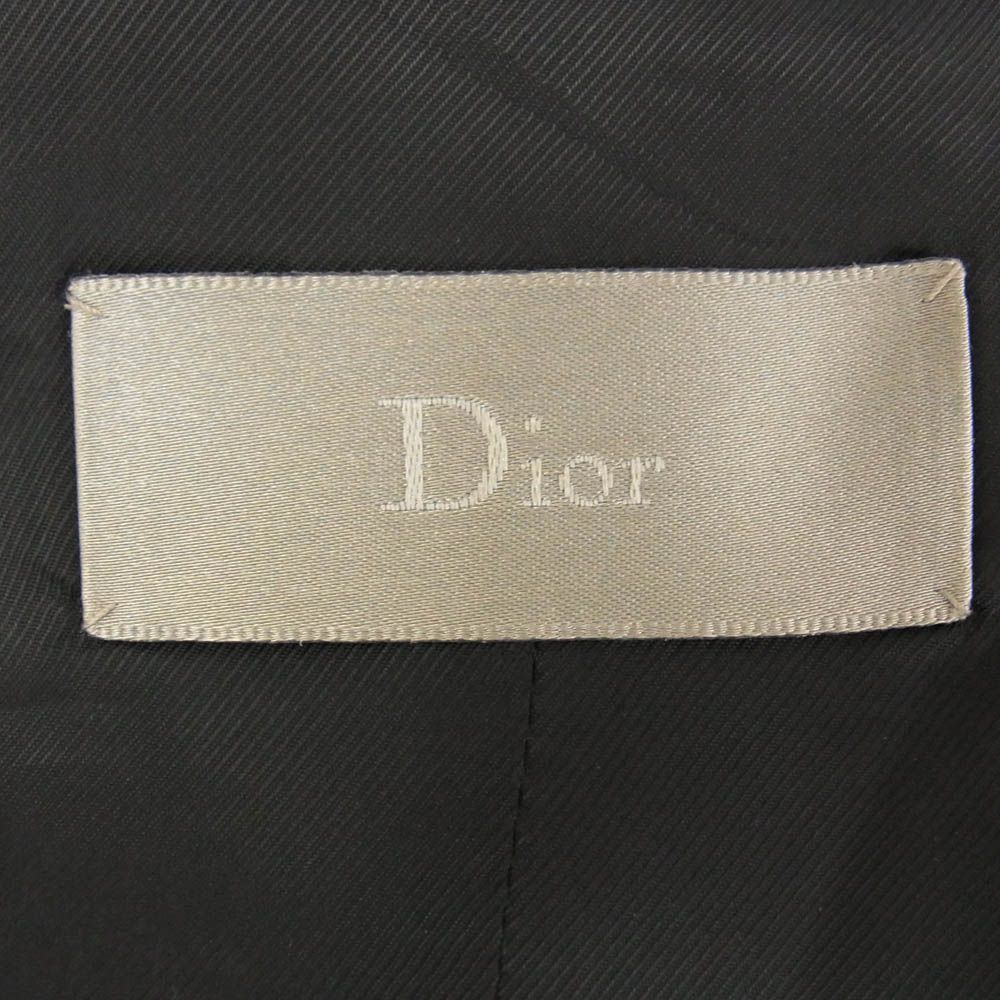 DIOR HOMME ディオールオム 6EH1061821 エディ期 ピークドラペル ジレ ベスト ブラック系 KANDAIZUMI_COM