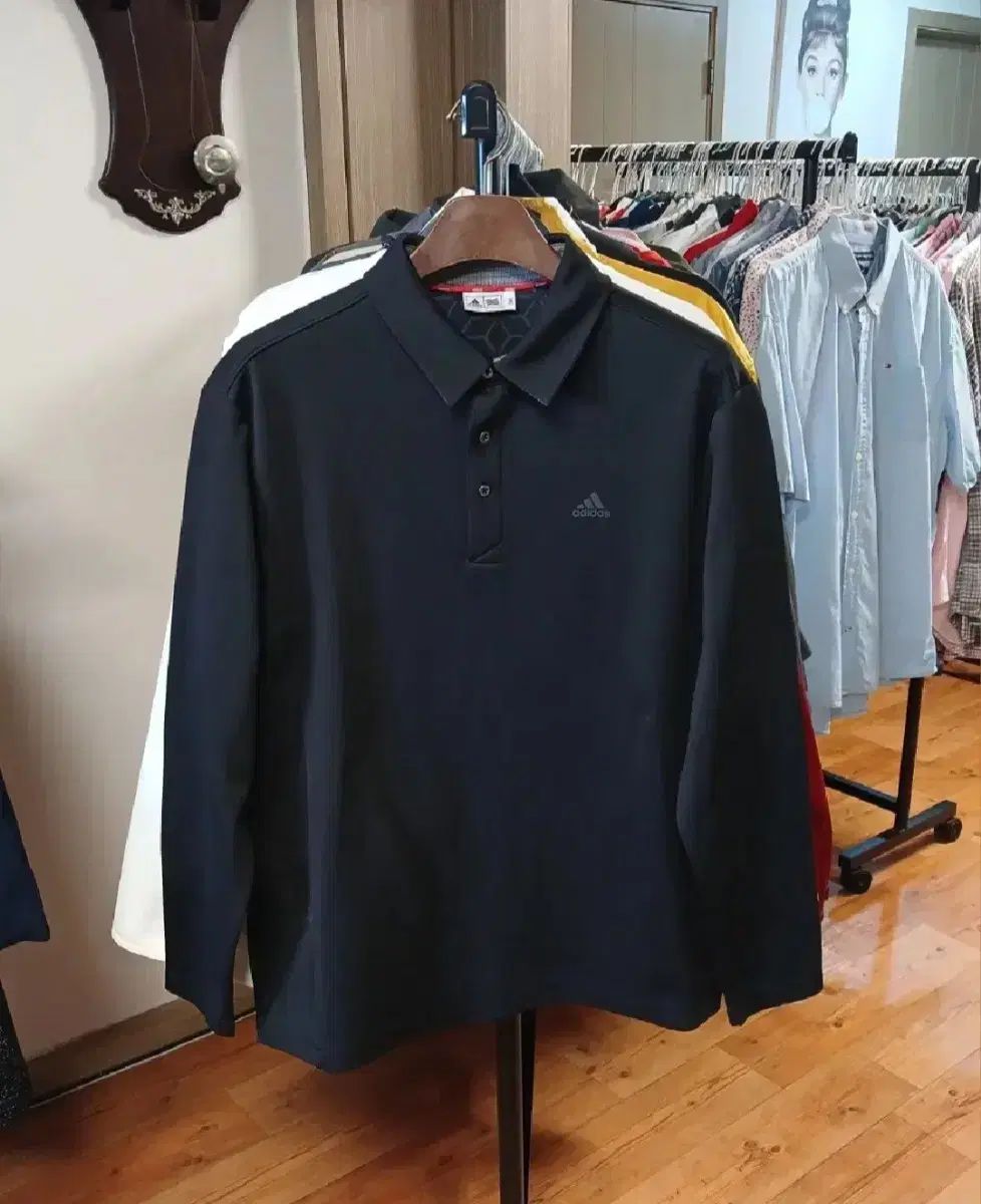 【雷市場（ポンジャン）商品韓国直送】 メンズ adidas(アディダス) ゴルフ 長袖 襟付きTシャツ ポロシャツ （ 110 ）