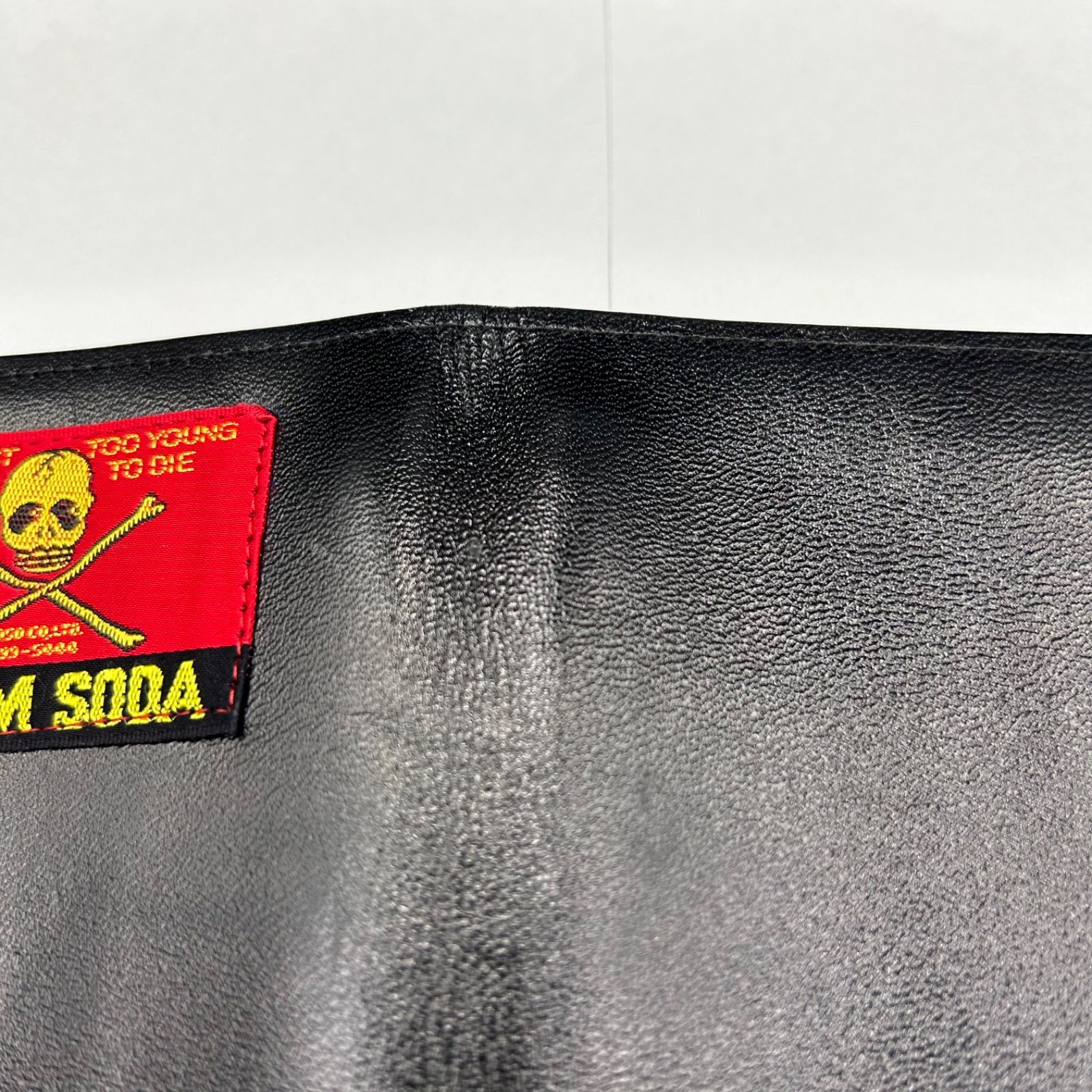 CREAM SODA クリームソーダ　長財布　黒　中古　スカル クリームソーダ スカル刺繍 長財布 黒 CREAM SODA 当時物 - メルカリ