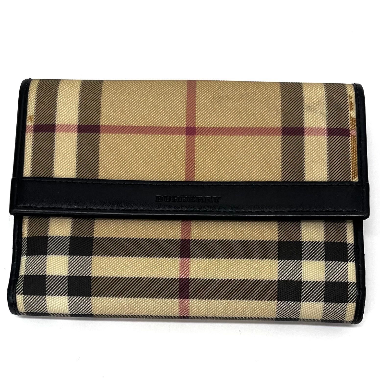 ◇BURBERRY◇バーバリー ノバチェック 折りたたみ財布 ジャンク - メルカリ