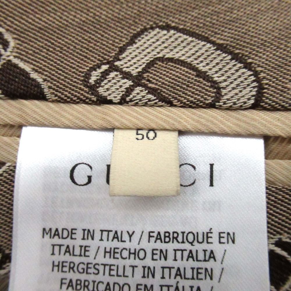 新品同様 GUCCI グッチ ホースビット柄 ジャガード ダブル