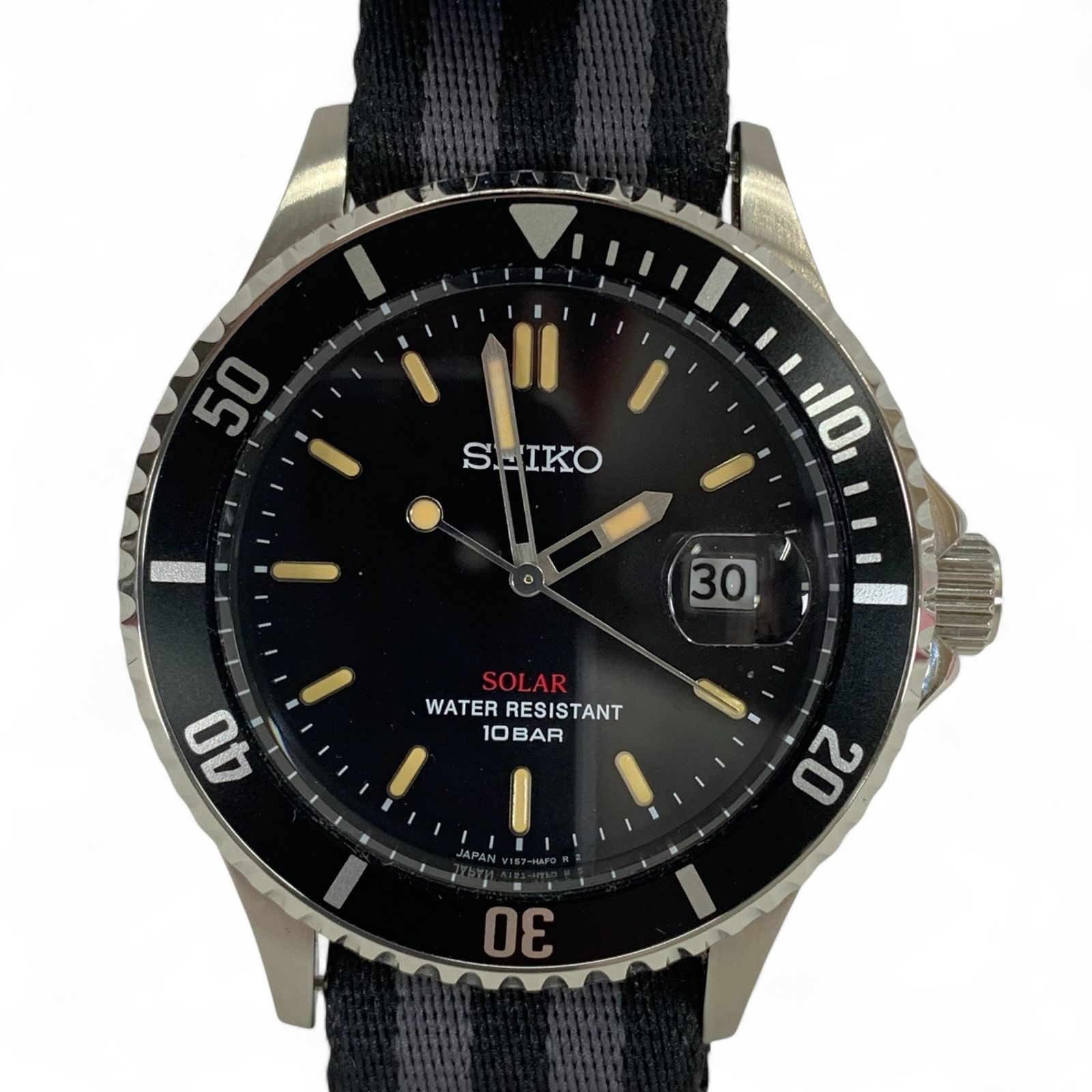 SEIKO セイコー ソーラー腕時計 メンズ ショップ限定 ソーラー V157