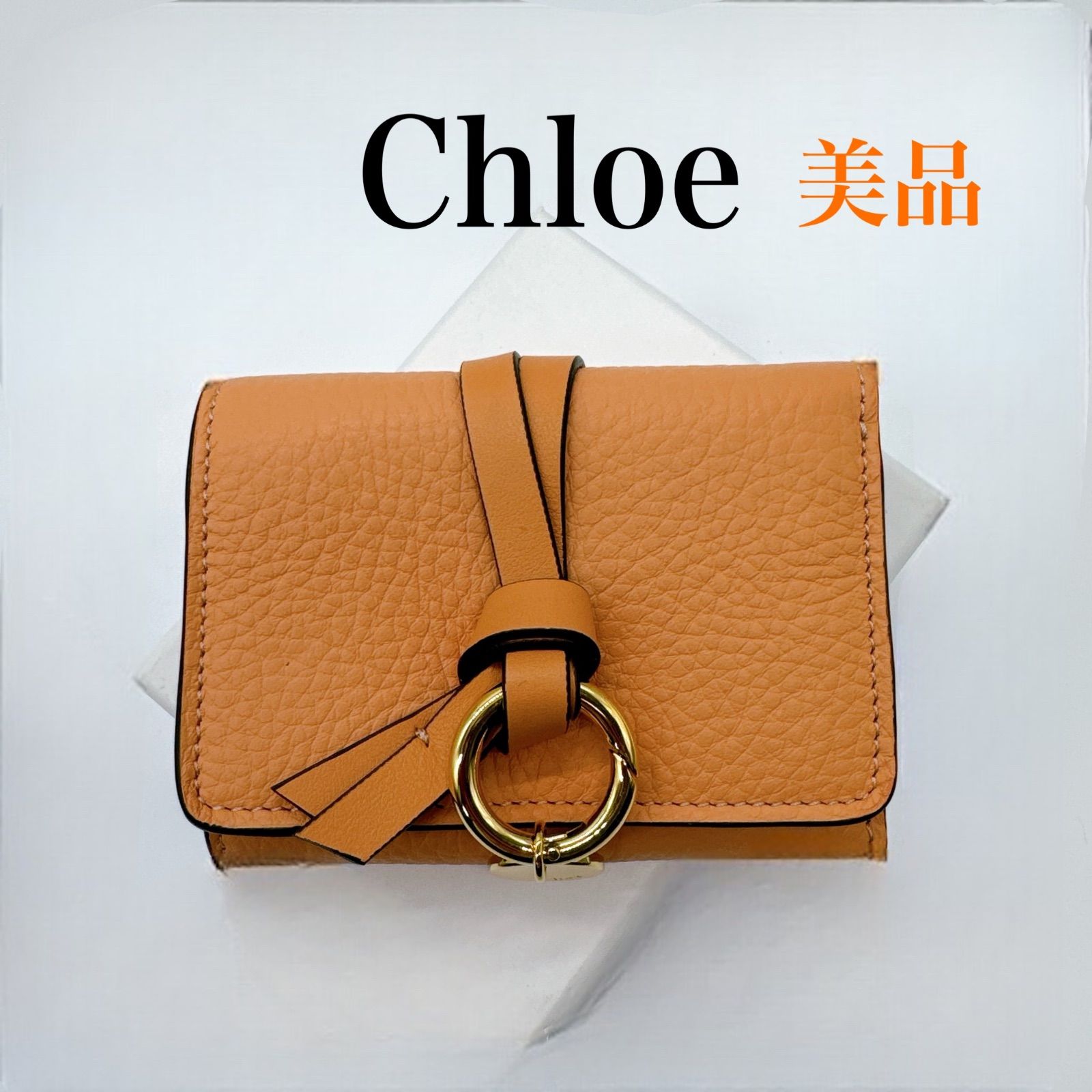 クロエ アルファベット 三つ折り財布 alphabet Chloe 美品ミニ財布 - メルカリ