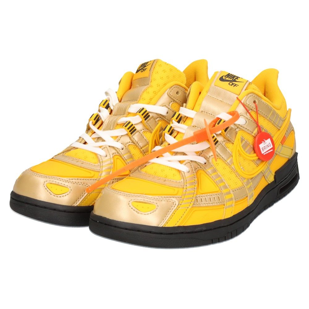 NIKE (ナイキ) ×OFF-WHITE AIR RUBBER DUNK LOW UNIVERSITY GOLD オフホワイト ラバーダンク  ローカットスニーカー イエロー US10.5/28.5cm CU6015-700 - メルカリ