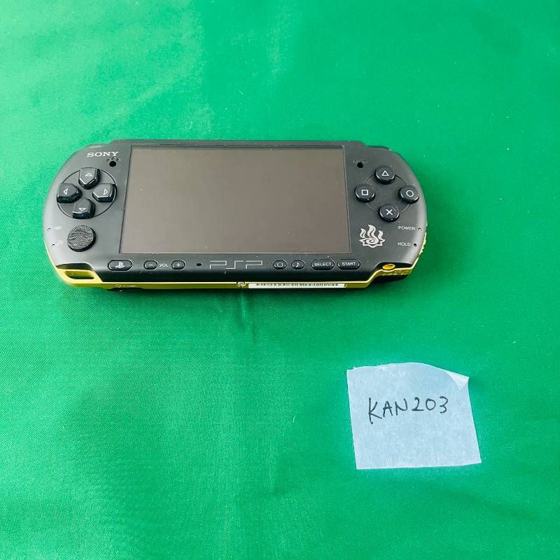 KAN203 本体ソフトセット SONY PSP モンスターハンターポータブル 3rd ハンターズモデル ソニー プレイステーションポータブル PS playstation モンハン MH3 本体 ソフト バッテリー ケーブル類 セット デザイン
