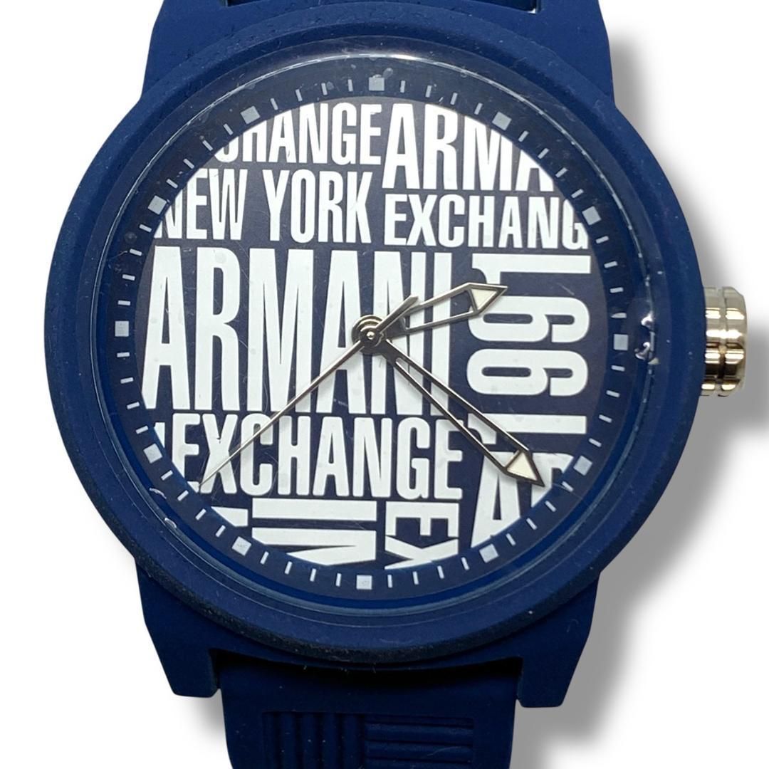 美品・電池交換済】 ARMANI EXCHANGE AX1444 ブルー 箱付 - メルカリ