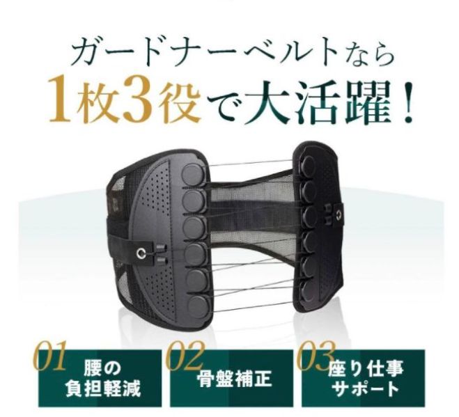 新品未使用】正規品 GUARDNER ガードナーベルト腰痛ベルト L