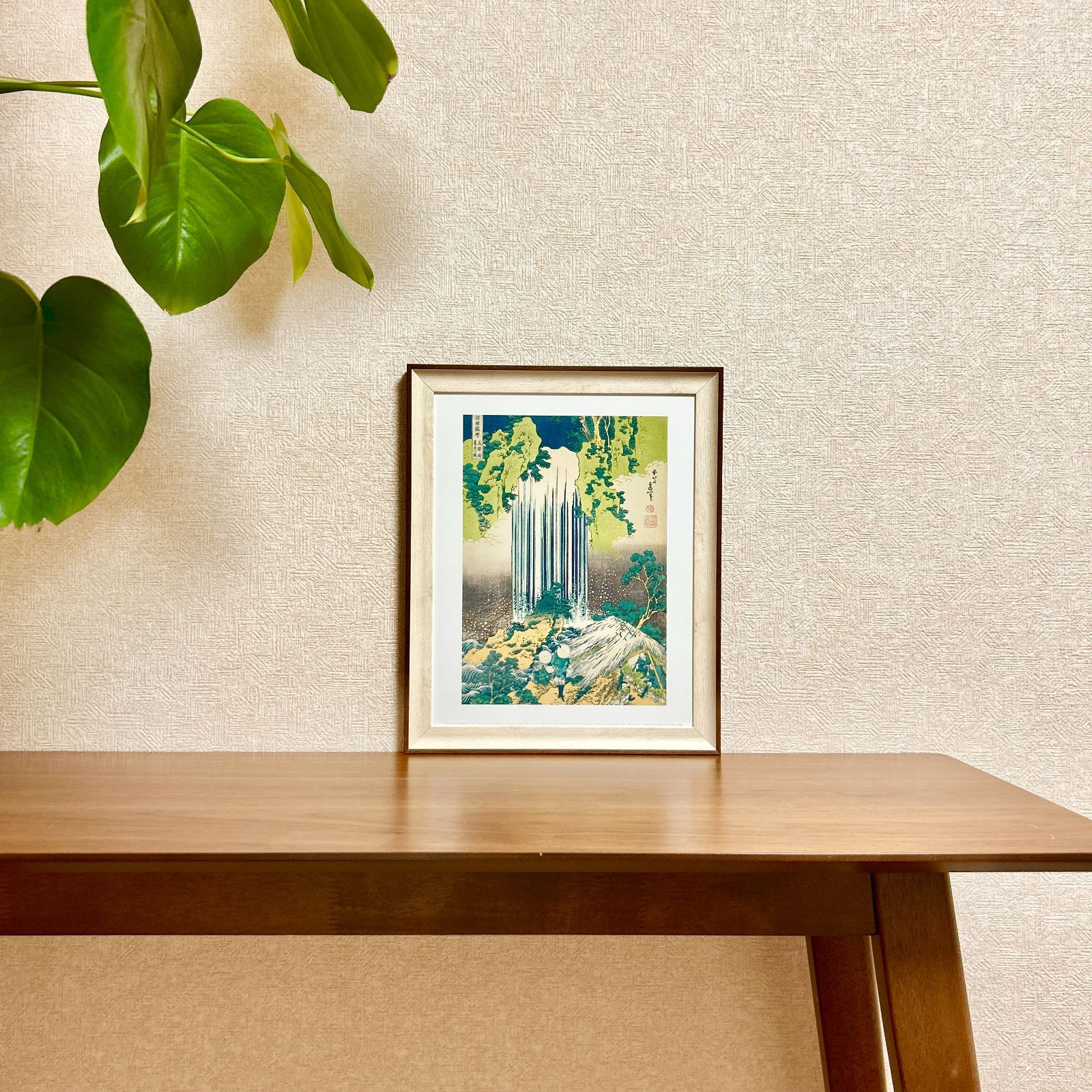 風景画　額縁有 新品☆額縁付アートポスター☆日本画☆侘び寂び☆雅☆風景画