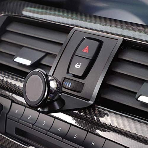 黒 アルミ合金 車 電話ホルダー 車載ホルダー アクセサリー 1 2 3シリーズGT F22 F23 F30 F31 F34 F32 F33 F34 F35 F36 F80 F82 M4 2013-2019に適用 黒