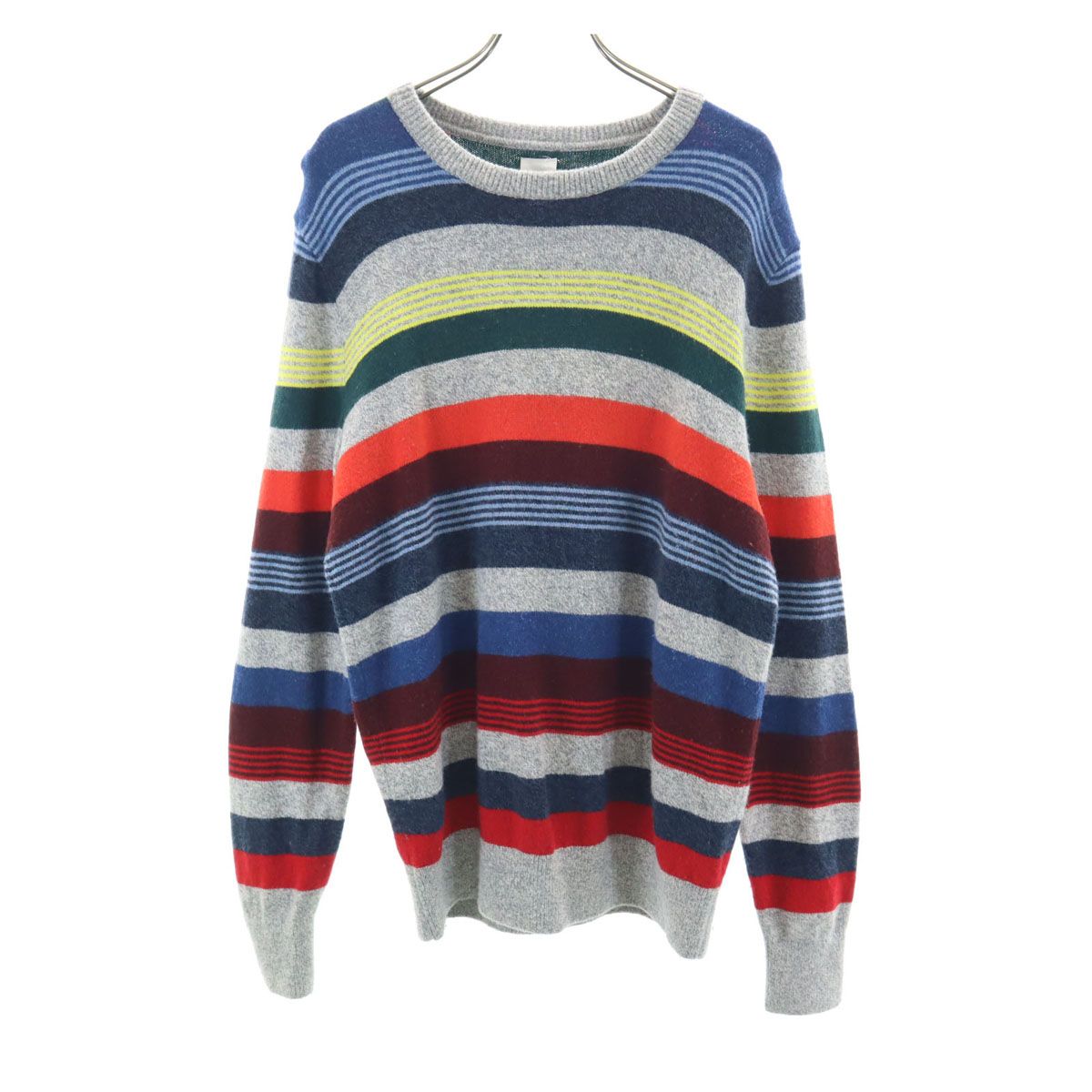 GAP ギャップ ボーダー柄 長袖 セーター S マルチ ニット メンズ 古着 