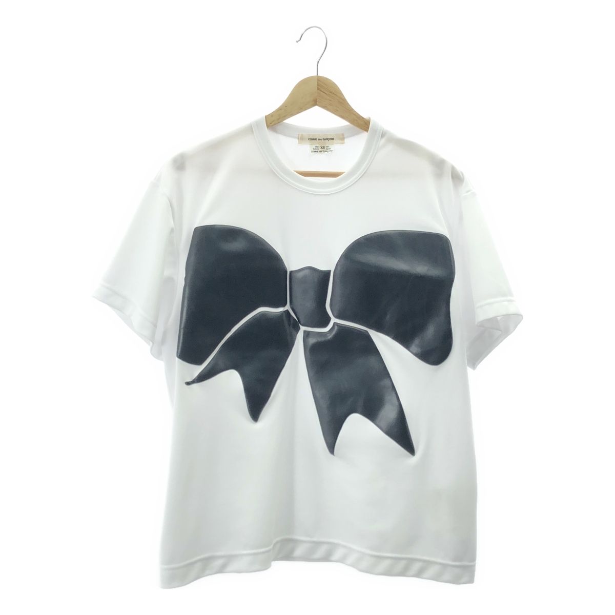 美品 COMME des GARCONS リボン Tシャツ S ホワイト 白 2025年最新】COMME des garcons tシャツ リボンの人気アイテム