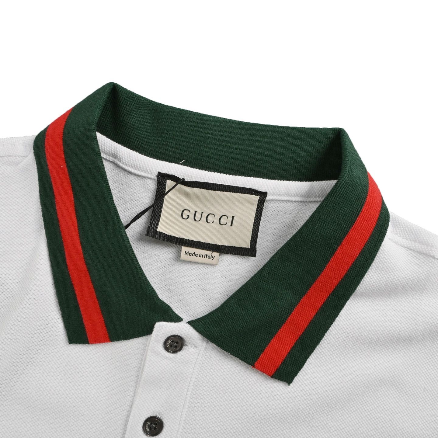 【2025年】お歳暮ギフト 今日特価】Gucci レッドグリーンストライプポロシャツ-1 - メルカリ ウェア