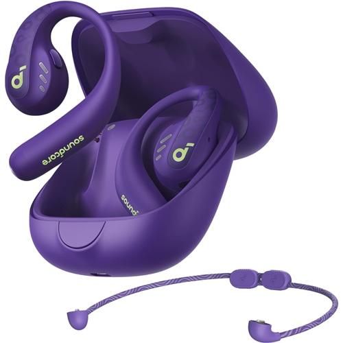 4営業日で発送 AEROFITPRO フルワイヤレスイヤホン Soundcore AeroFit Pro ディープパープル A3871NQ1 ワイヤレス 左右分離 Bluetooth対応