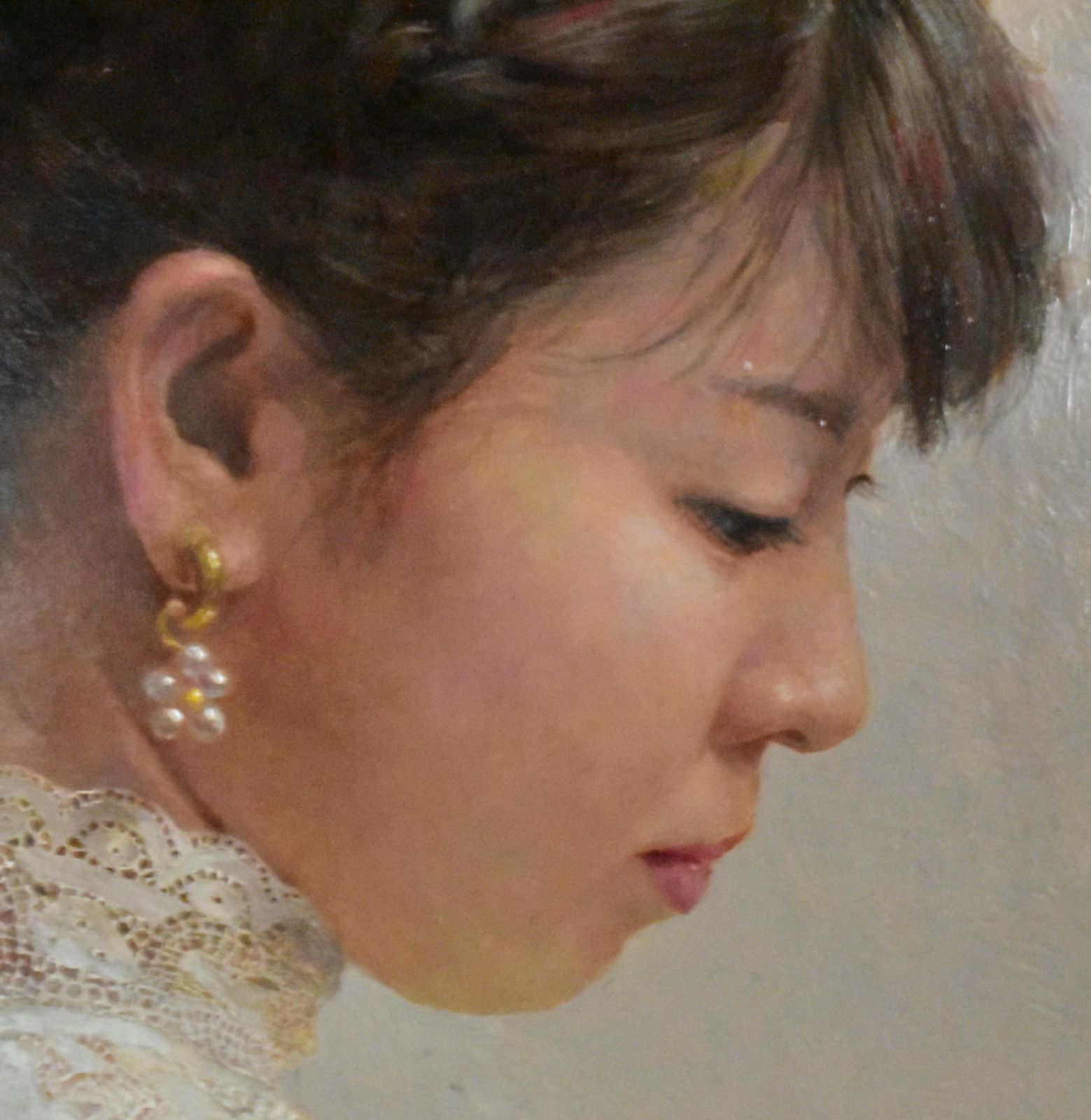 木原和敏 「静かな時間」　油彩　P10号　真作保証　ホキ美術館収蔵人気画家！