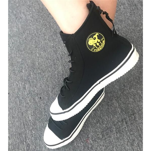 安全な ウェットスーツ 男女兼用 ダイビング ブーツ 5mm ハイカット ジッパー ブーツ マリンシューズ Diving Wetsuits 0325gsqs10 番号-D 何でも揃う。