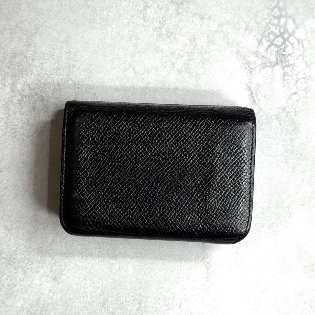 極美品✨BALENCIAGAバレンシアガ財布三つ折594312カーフレザーロゴ黒