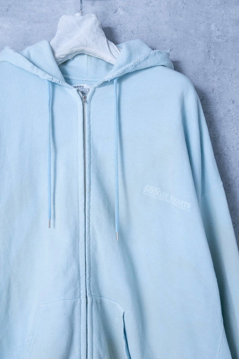 DAIRIKU Ponyboy Zip Hoodie L ライトブルー Ponyboy Zip Hoodie (21AW C-1) | DAIRIKU / トップス (MEN) | DAIRIKU