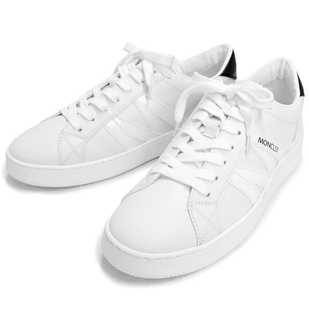 正規品　MONCLER（モンクレール） スニーカー 白　保存袋　カード付 未使用】Moncler モンクレール 白 スニーカー 27.5cm 保存袋付き