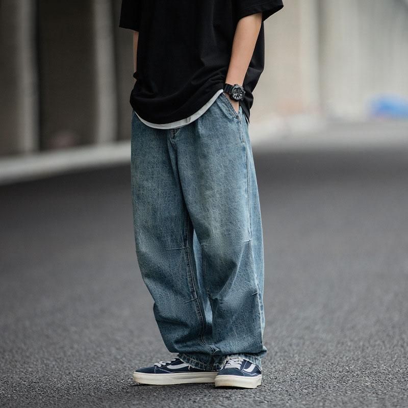 サルエルパンツ メンズ デニムパンツ ジーンズ ハーレムパンツ ワイドパンツ ボトムス チノパン ジーンズ ゆったり パンツ