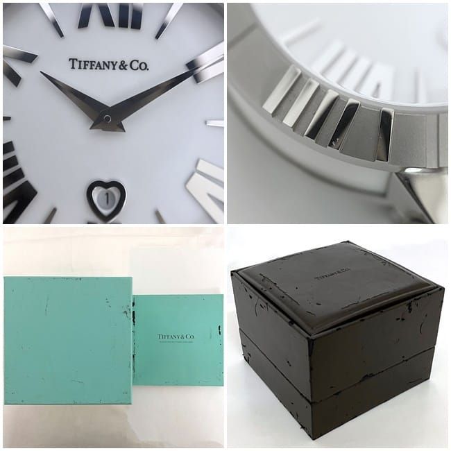 ティファニー 腕時計 アトラスウォッチ f-21081 ホワイト シルバー